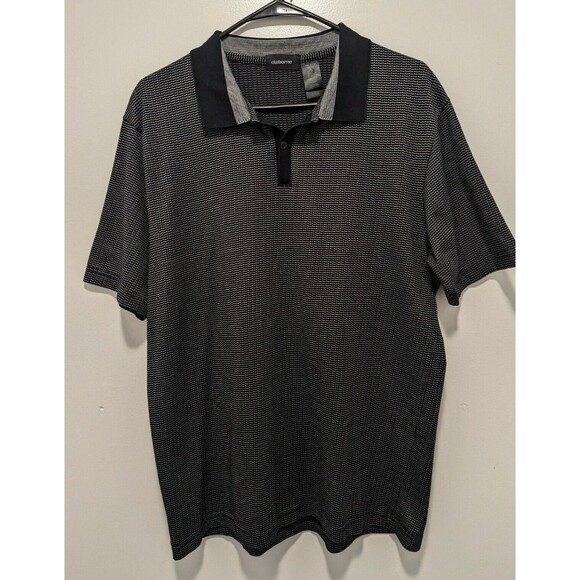 Claiborne Mens Pullover Short Sleeves Shirt Size Large Prima Cotton - Picture 2 of 4